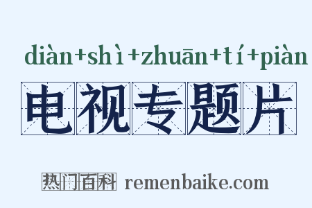 电视专题片是什么意思的图片